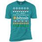 "All I want for Christmas is Bitcoin" Men's Premium T-Shirt - Bitcoin & Bunk