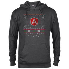 Angularjs Programming Ugly Sweater Christmas Holiday Comfort-Fit Hoodie - Bitcoin & Bunk