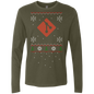 Git Programming Ugly Sweater Premium Long Sleeve Christmas Holiday Shirt - Bitcoin & Bunk