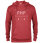 PHP Programming 'Tis The Season To Code Ugly Sweater Holiday Comfort-Fit Hoodie - Bitcoin & Bunk