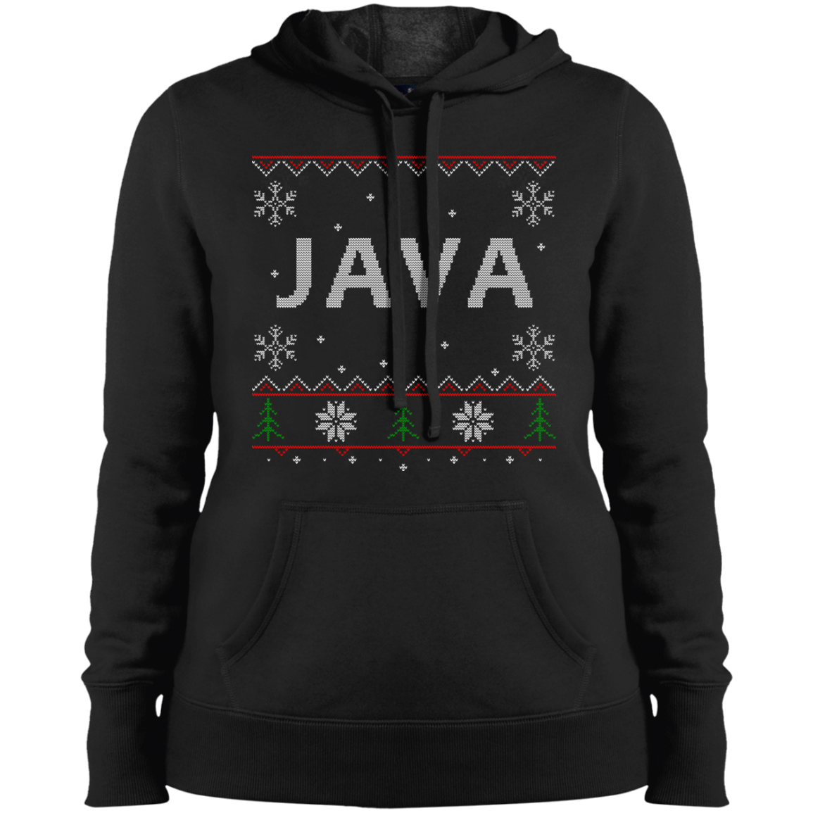 Java Programming Women's Ugly Sweater Christmas Holiday Warm-Sport Hoodie - Bitcoin & Bunk
