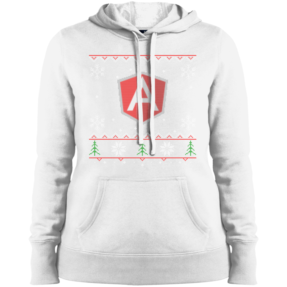 AngularJS Programming Women's Ugly Sweater Christmas Holiday Warm-Sport Hoodie - Bitcoin & Bunk