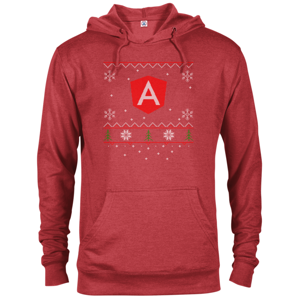 Angular Programming Ugly Sweater Christmas Holiday Comfort-Fit Hoodie - Bitcoin & Bunk
