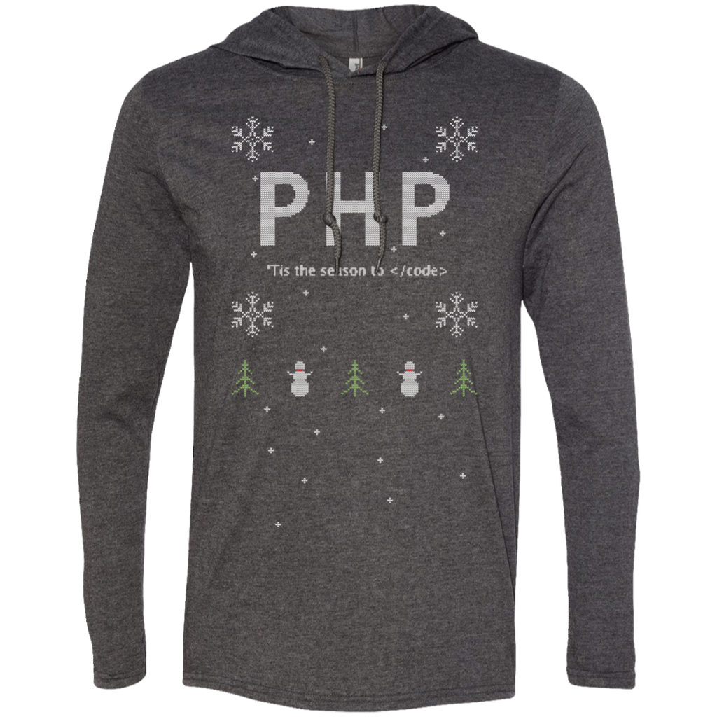 PHP 'Tis The Season To Code Premium Hooded Shirt - Bitcoin & Bunk