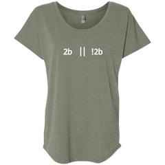 2b Or Not 2b Women's Triblend Comfort-Flow T-Shirt - Bitcoin & Bunk