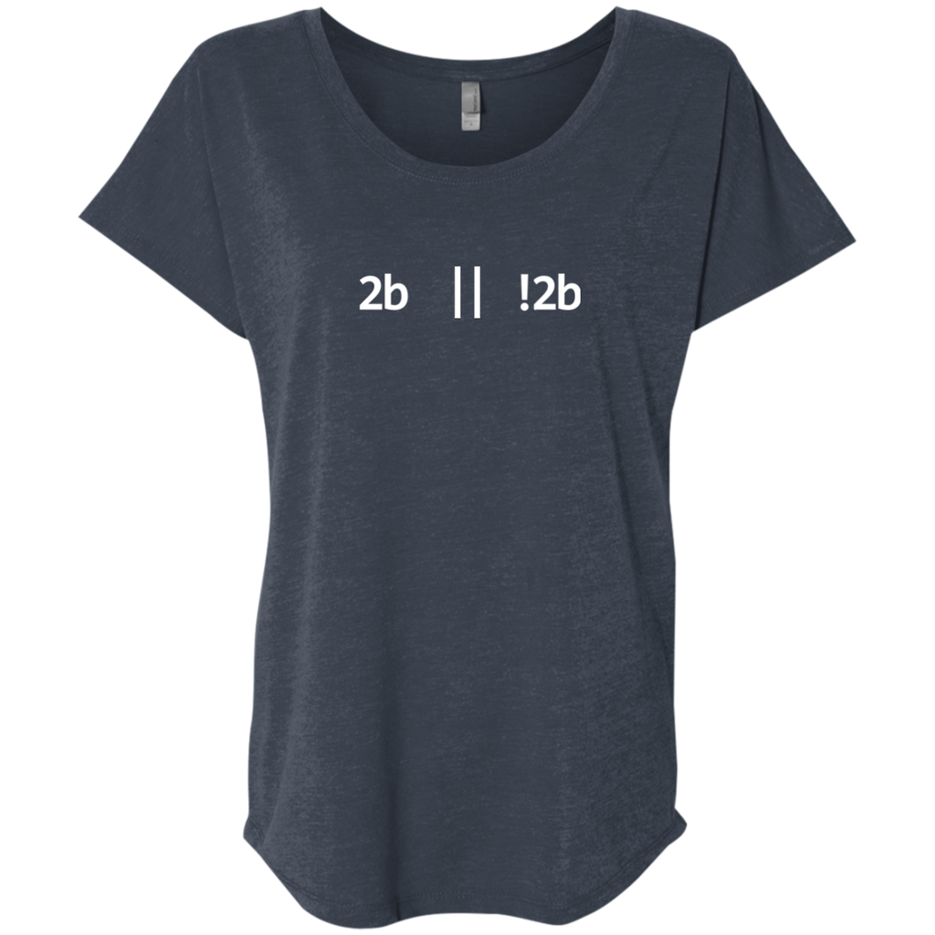 2b Or Not 2b Women's Triblend Comfort-Flow T-Shirt - Bitcoin & Bunk