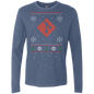 Git Programming Ugly Sweater Premium Long Sleeve Christmas Holiday Shirt - Bitcoin & Bunk