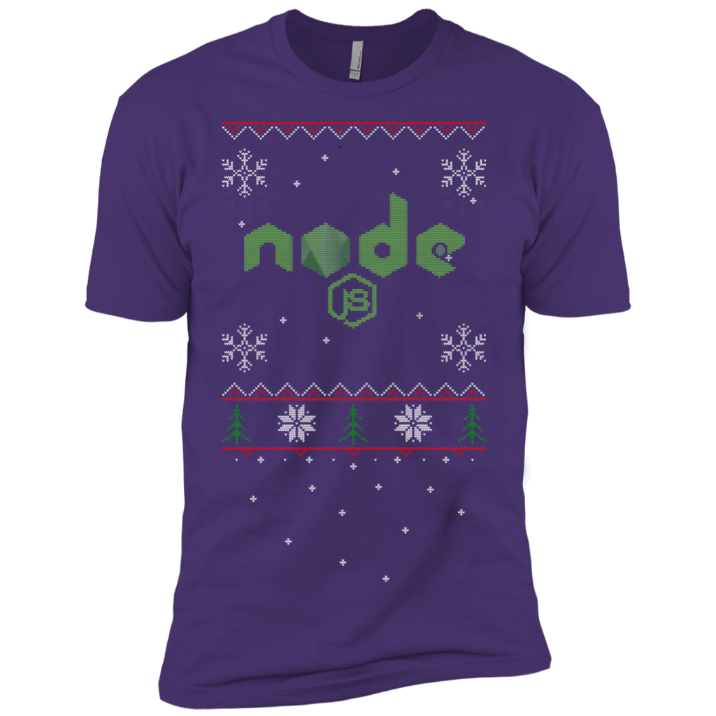 Node Programming Ugly Sweater Premium Christmas Holiday T-Shirt - Bitcoin & Bunk