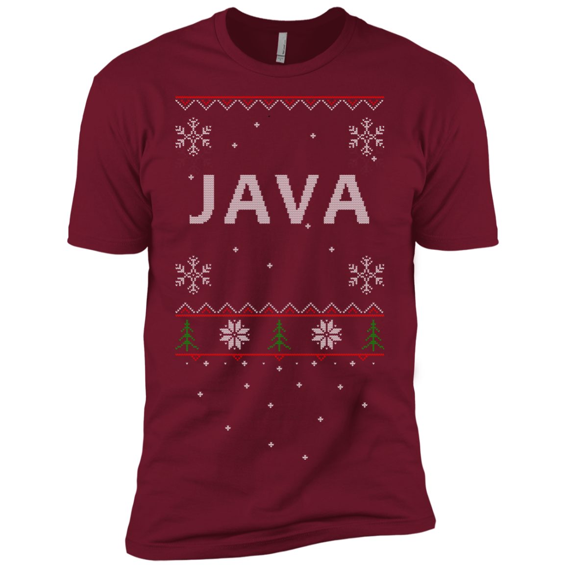Java Programming Ugly Sweater Premium Christmas Holiday T-Shirt - Bitcoin & Bunk
