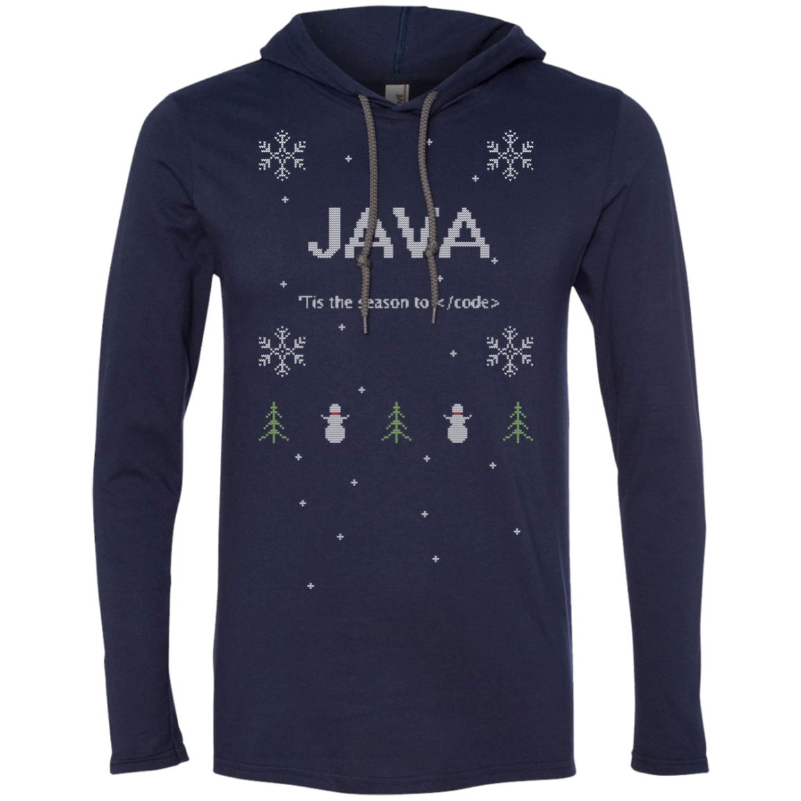 Java 'Tis The Season To Code Premium Hooded Shirt - Bitcoin & Bunk