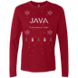 Java 'Tis The Season To Code Java Programming 'Tis The Season To Code Ugly Sweater Long Sleeve Premium Christmas Holiday Shirt - Bitcoin & Bunk
