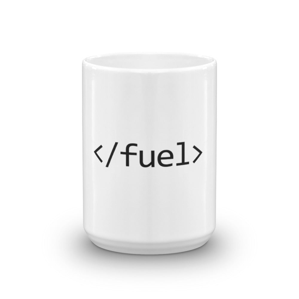 Code Fuel Coffee Mug (White) - Bitcoin & Bunk