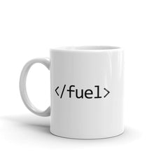 Code Fuel Coffee Mug (White) - Bitcoin & Bunk